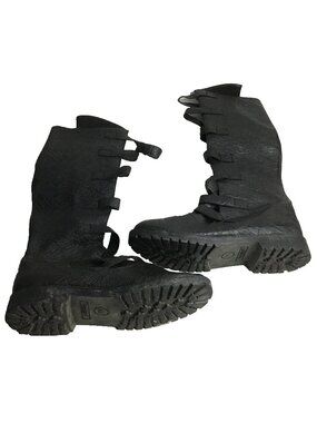 GOTH110/BPU Men's Medieval Renaissance Warrior Black Buckle Strap Costume Boots
